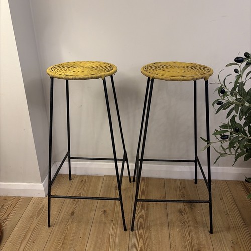 Vintage rattan bar stools - vintage,