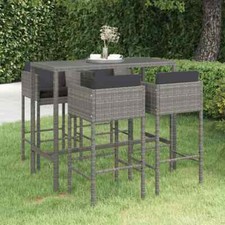 5 Garden Bar Set with Cushions