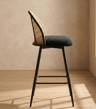 Set of 2 Black Scandic Rattan