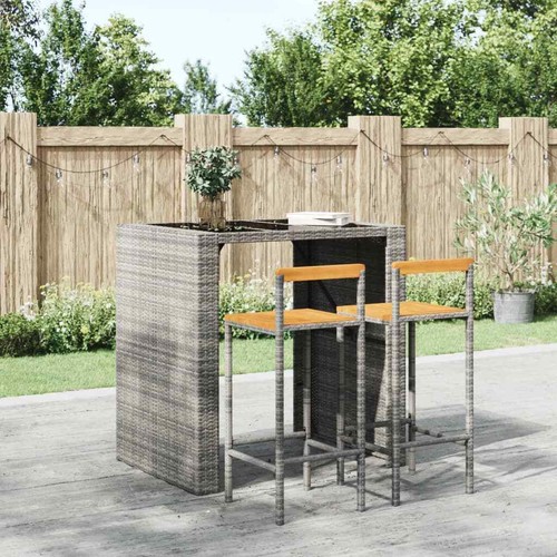 Bar stools pcs - 2, grey