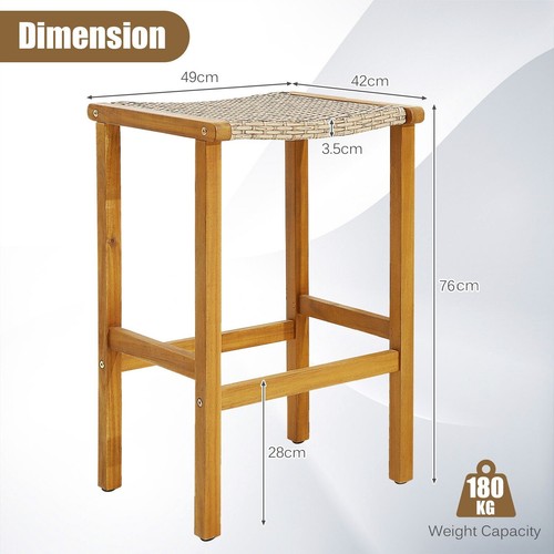 Pack outdoor bar - 2, stools