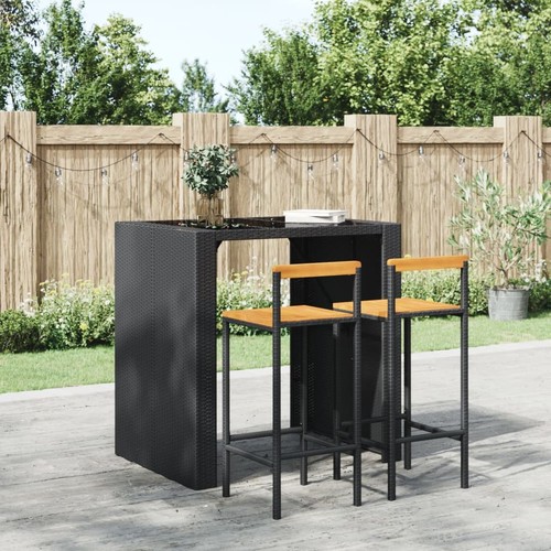 Bar stools pcs black poly - bar,