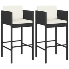 2x Bar Stools with Cushions
