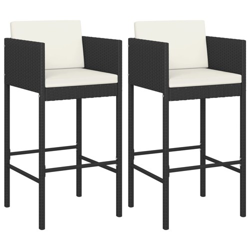 Bar stools with cushions - 2x,