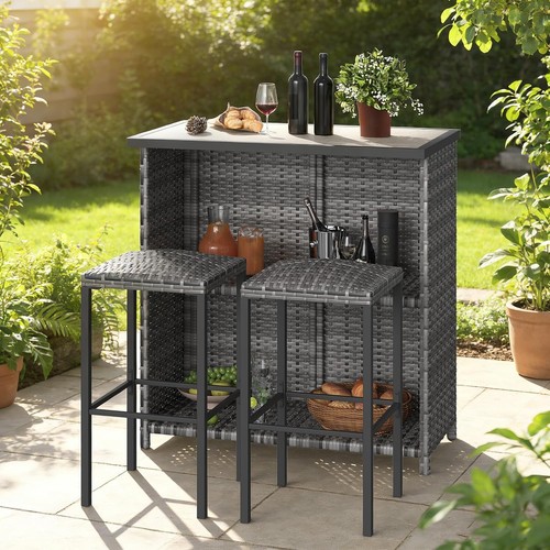 3pcs outdoor rattan patio - 3pcs,