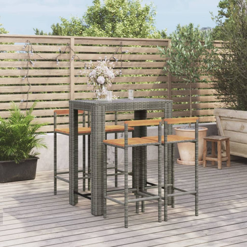 Garden bar set outdoor - outdoor, grey